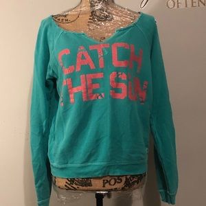 AE lightweight, boatneck/off shoulder sweatshirt